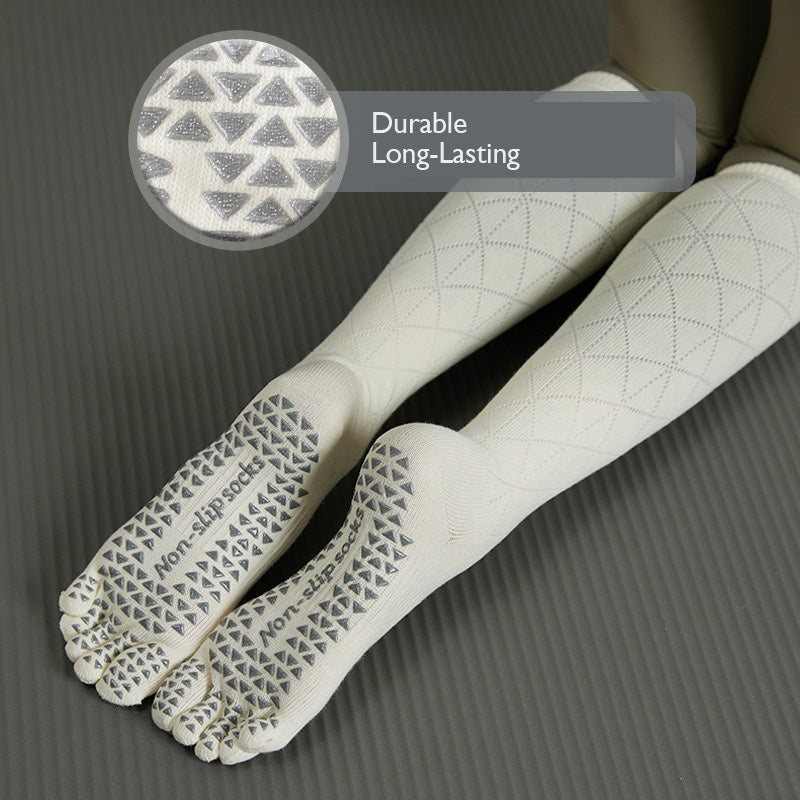 Rico's Anti-Slip Fivefingers Argyle Socks for Yoga and Pilates- Ergonomic  Design – RicosBoutique