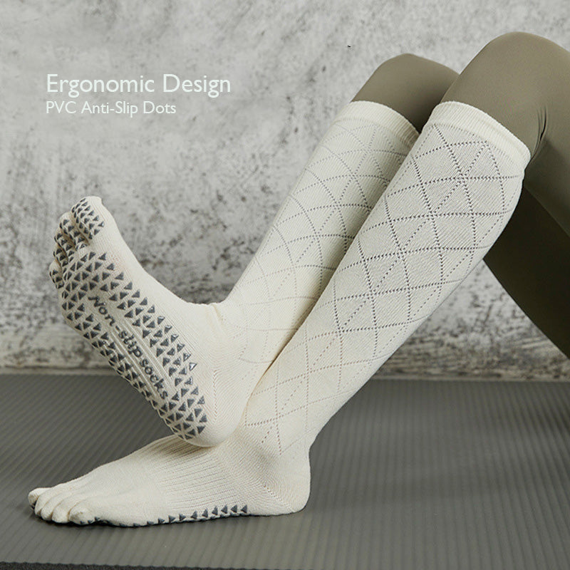 Rico's Anti-Slip Fivefingers Argyle Socks for Yoga and Pilates- Ergonomic  Design – RicosBoutique